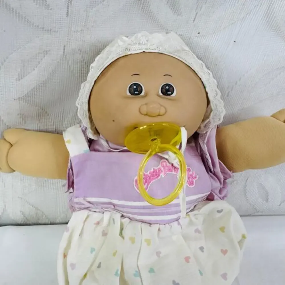 VTG 1985 Coleco Cabbage Patch Kid Preemie Doll Signed Xavier Roberts '85 on butt